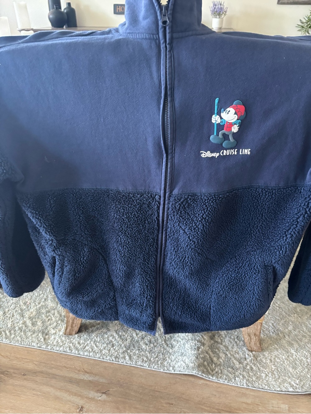 Disney Navy Blue Cruise Line Fleece Performance Jacket
